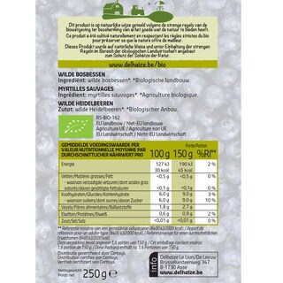 Delhaize | Bio | Myrtille sauvages | Bio 250 gr