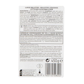 Delhaize | Luikse gehaktballetjes 450 gr