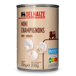 Delhaize | Champignons | Entiers | Mini 230 gr