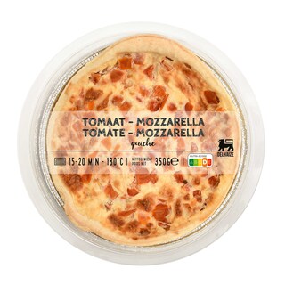Delhaize | Quiche | Tomate | Mozzarella 350 gr
