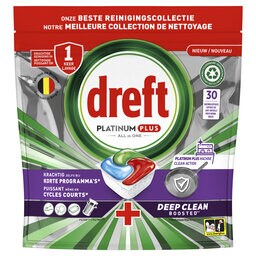 Dreft | Platinum + | 30 Vaatwastabletten | ADW | Plat+ | Mach clean 