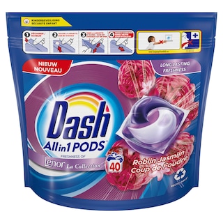 Dash | Allin1 | Wasmiddel | 40 Capsules | Ruby 