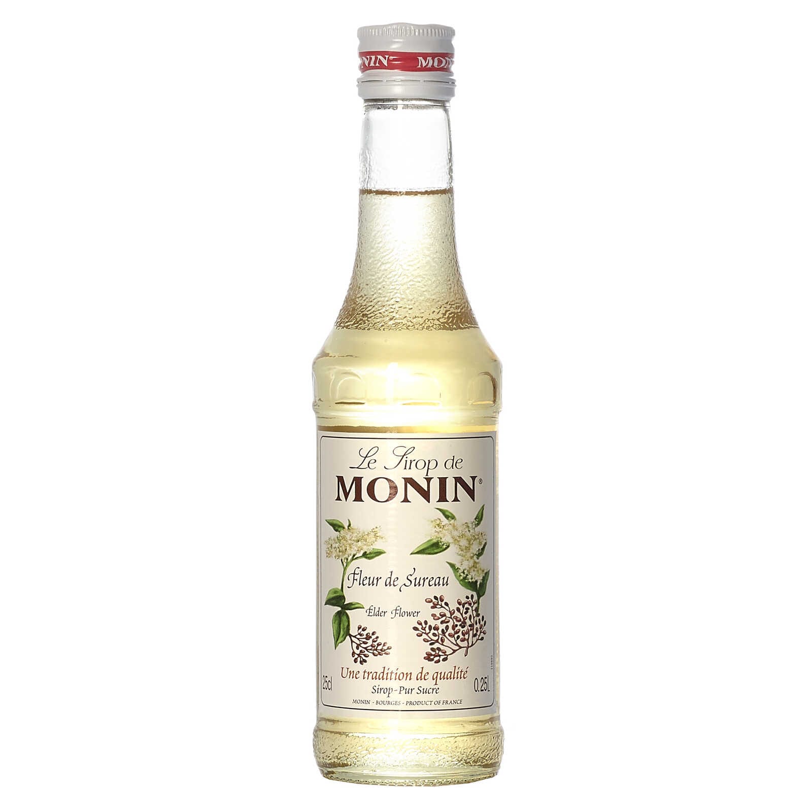 Monin Vlierbloesem 250 ml |Siroop|Monin Siroop Elderflower 25cl