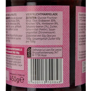 Delhaize | Confiture | 4Fruits | Ex 