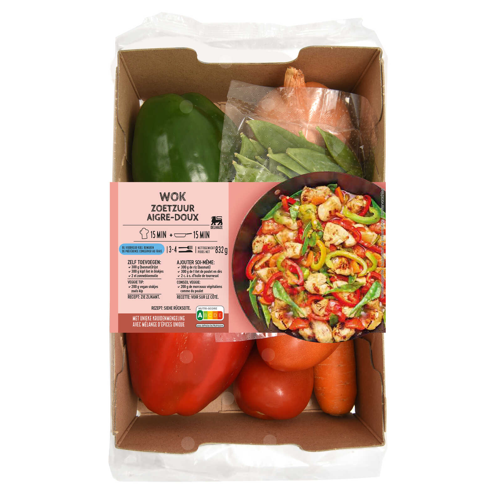 Delhaize Maaltijdbox | Zoetzure wok