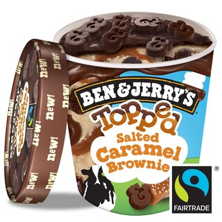 Ben & Jerry's | Topped Salted | Caramel Brownie | Fairtrade 