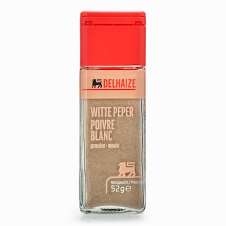 Delhaize | Kruiden | Peper | Wit | Gemalen 52 gr