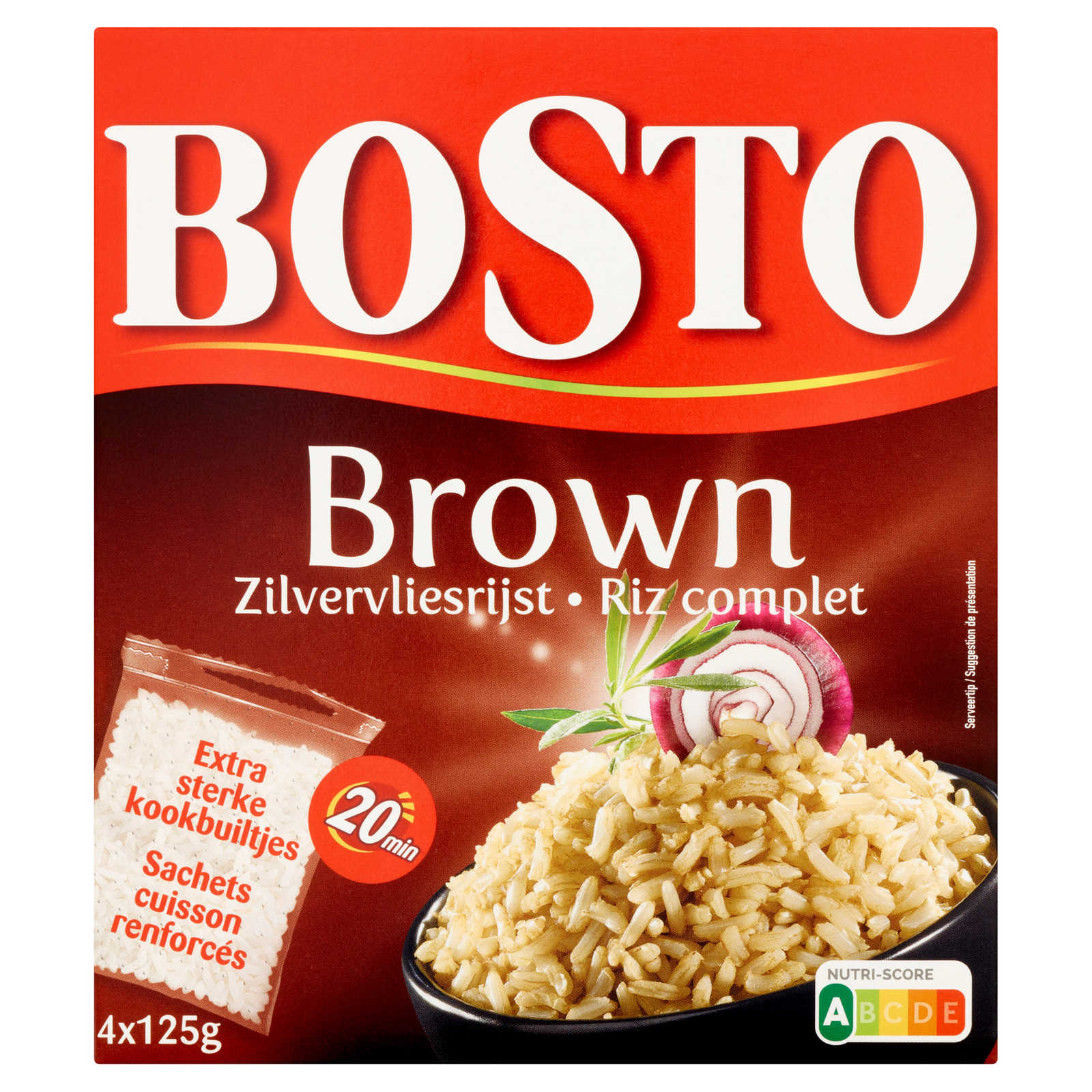 Bosto Rijst | Zilvervlies | Bruin | 20 min