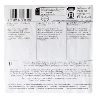 Delhaize | Burger | Varken | Rund | Gekruid 