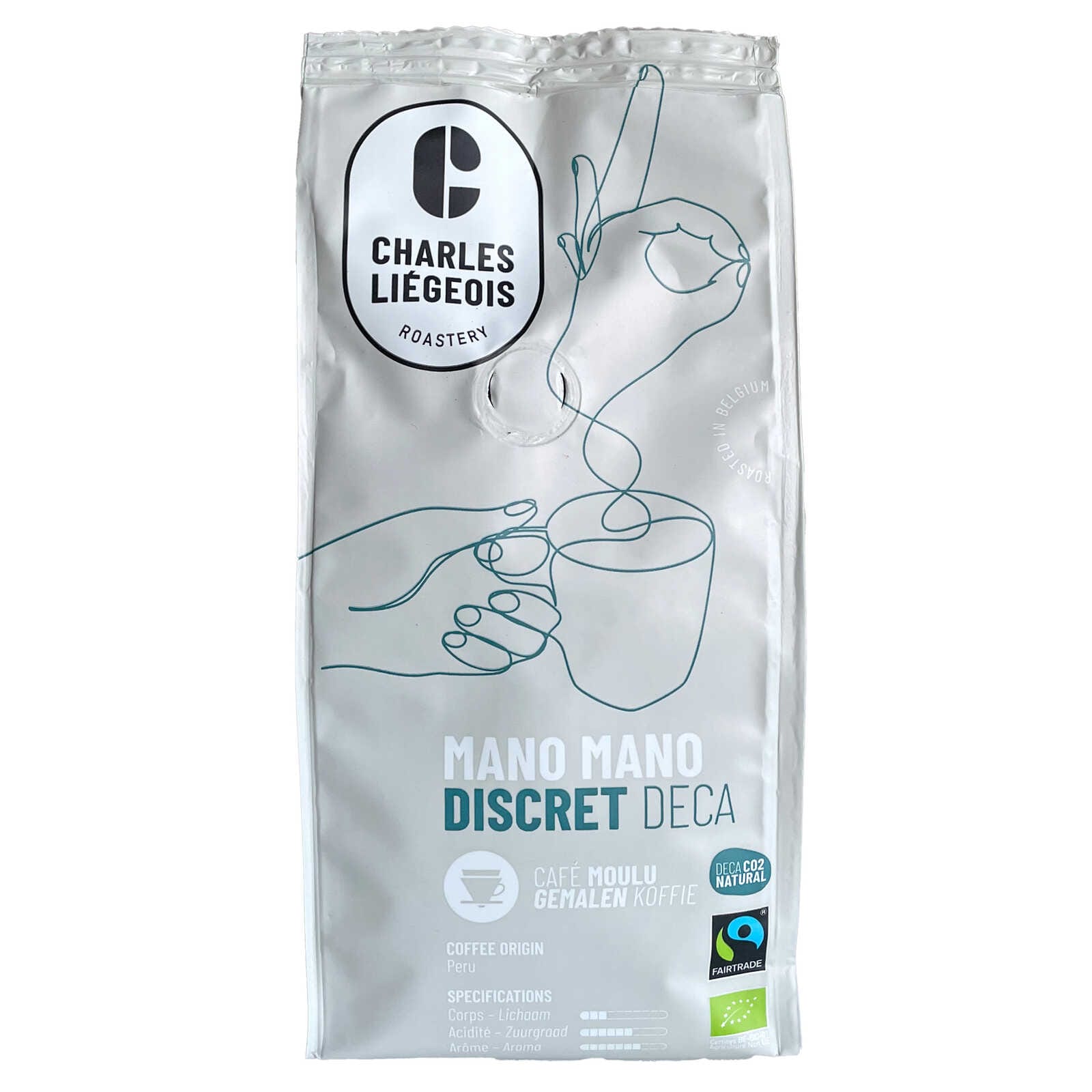 Charles Liégeois Koffie | Discreet Deca | Gemalen | BIO | FT