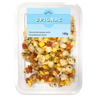 Upignac | Tartaar sint-jakobsschelp | Ceviche 