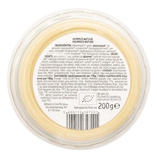 Delhaize | Bio | Houmous | Bio 200 gr