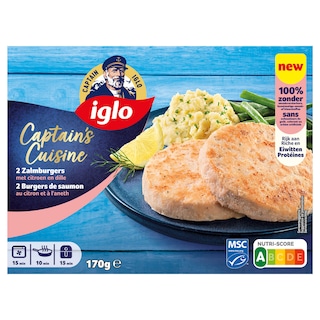 Iglo | Zalmburger | Citroen | Dille 