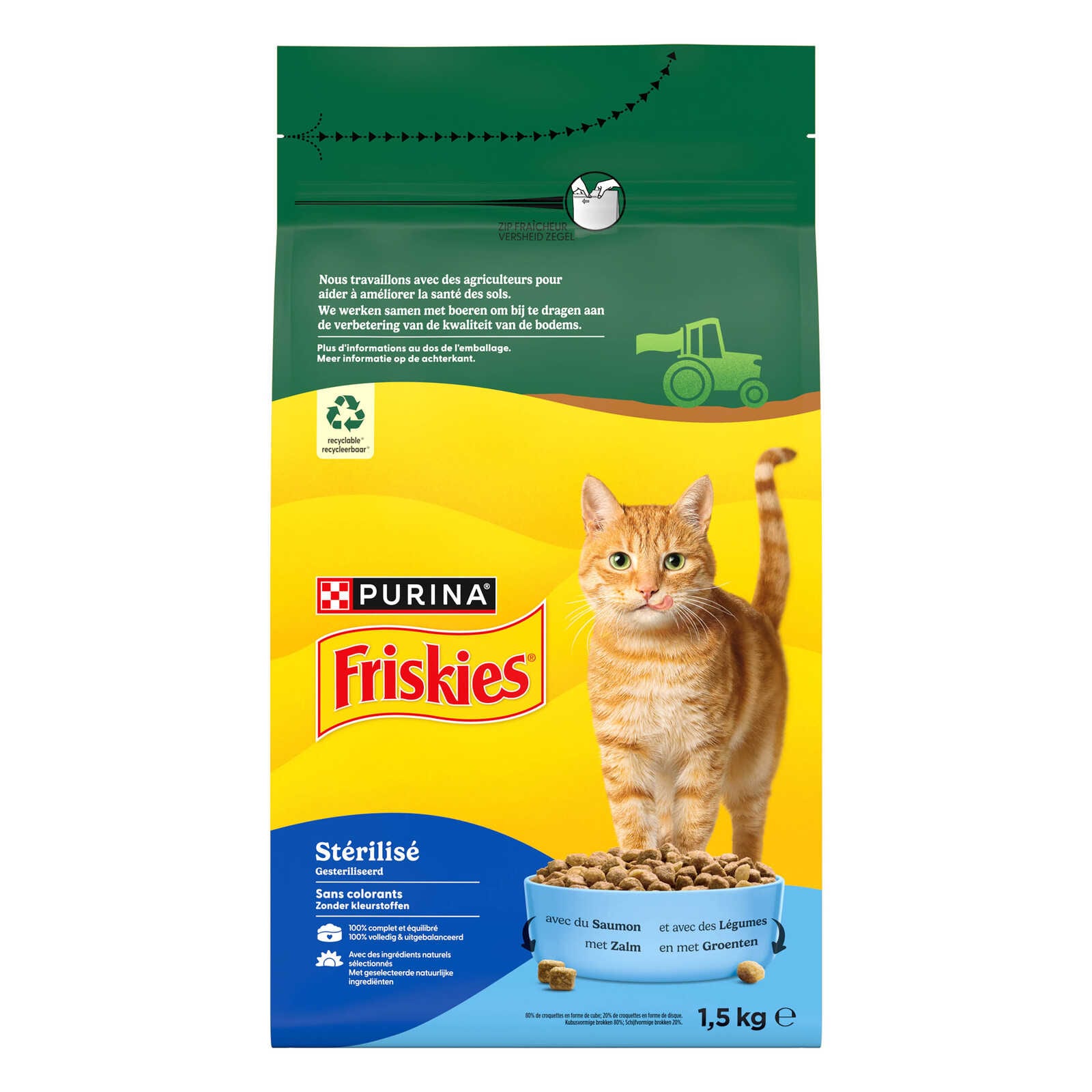 Friskies Kattenvoeding | Adult | Brokjes | Zalm