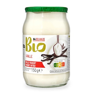 Delhaize | Bio | Yaourt | Entier | Vanille | Bio 