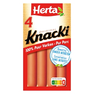Herta | Knacki | Knacki | Porc | Sans nitrites 