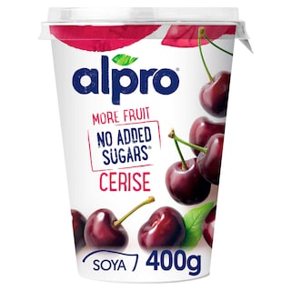 Alpro | Kers | Plantaardig Alternatief voor Yoghurt | Zonder Toegevoegde Suikers 