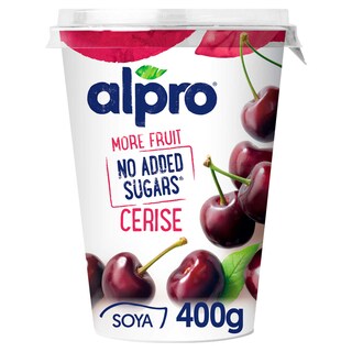 Alpro | Kers | Plantaardig Alternatief voor Yoghurt | Zonder Toegevoegde Suikers 