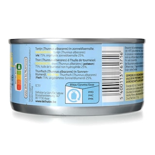 Delhaize | Thon | Huile de tournesol 