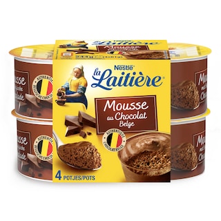 La Laitière | Mousse | Chocolat belge 4 x 61 gr