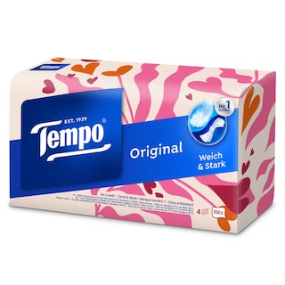 Tempo | Mouchoirs 4 épaisseurs | Box Original | 100u | eco 