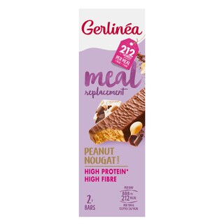 Gerlinéa | Reep | Pinda nougat | Maaltijdvervangend 2 x 58 gr