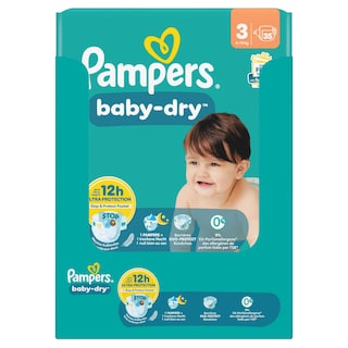 Pampers | Baby Dry | Langes | Taille 3 