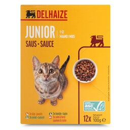 Delhaize | Aliment pour chats | Pouch | Junior 