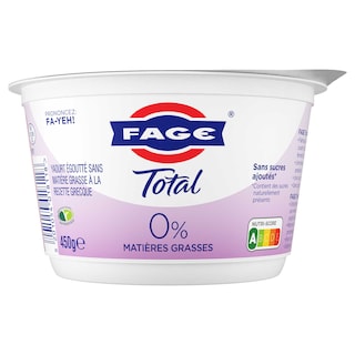 Fage | Total | Yaourt grec authentique | nature | 0% m.g. 