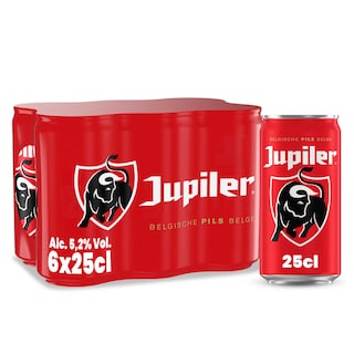 Jupiler | Bière Blonde | Pils | 5,2% alc. | Canette 