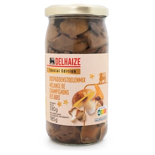 Delhaize | Champignons | Mélange forestier | Bocal 