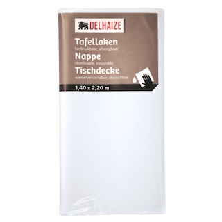 Delhaize | Nappe blanche | 140x220cm 
