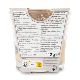 Glade By Brise | Bougie | Miel & Chocolat | 112 gr 