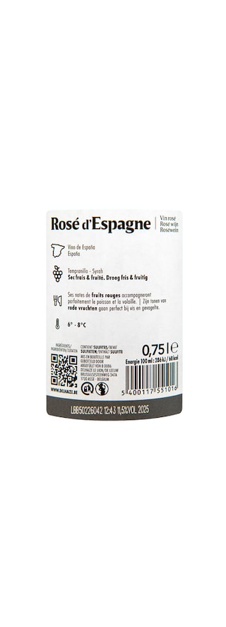 Delhaize | Rosé d'Espagne 75 cl