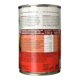 Delhaize | Tomates | Chair | Basilic | Boîte 