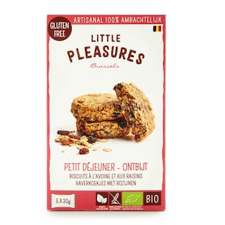 Little Pleasures | Ontbijtkoek | Haver-Rozijnen | Glutenvrij | Bio 