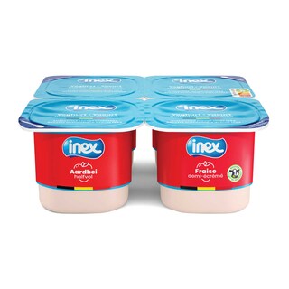 Inex | Yaourt | Fraises 4 x 125 gr