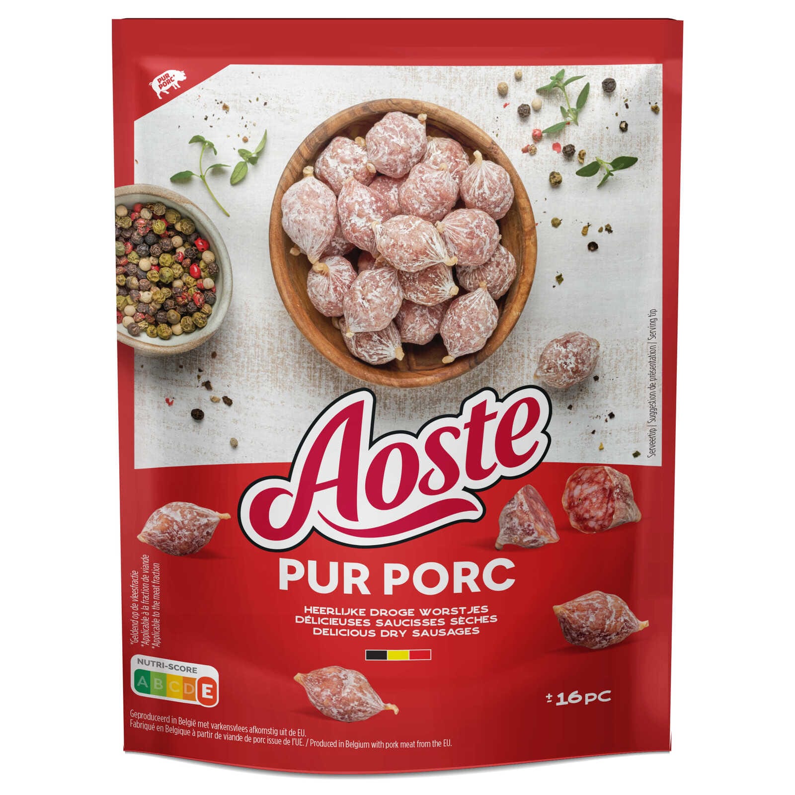 Aoste Mini salamis | 100% Varken