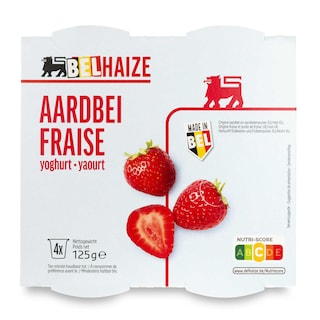 Delhaize | Yoghurt | Vol | Aardbei 