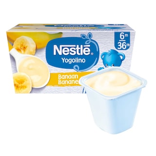 Nestlé | Yogolino | Melkdessert | Banaan | Baby | 6 maanden 4 x 100 gr