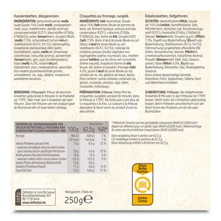 Delhaize | Croquettes | Fromage | 4p 250 gr