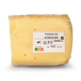 Delhaize | Tomme de montagne | Au lait cru de vache +/- 184 gr