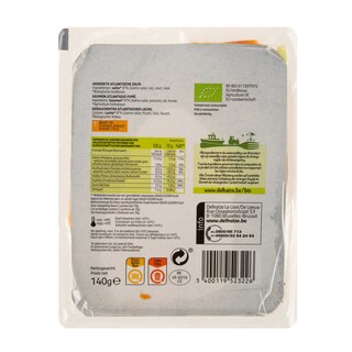 Delhaize | Bio | Gerookte zalm | 4 sneden | Ierland | Bio 