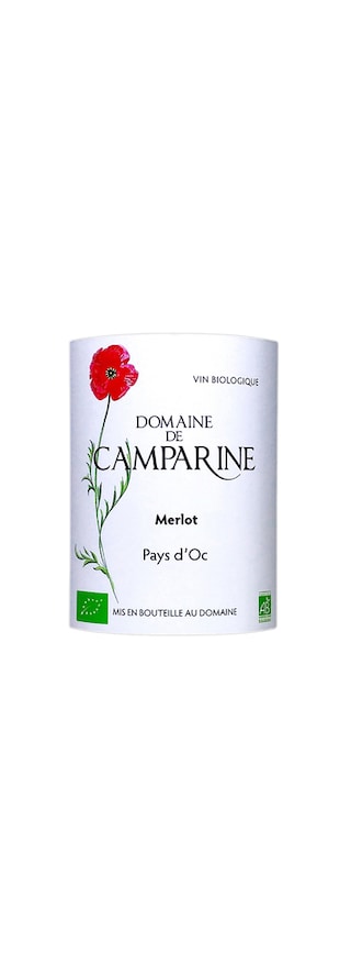 Domaine De Camparine | Pays d'Oc | Merlot | Bio | 2022 75 cl
