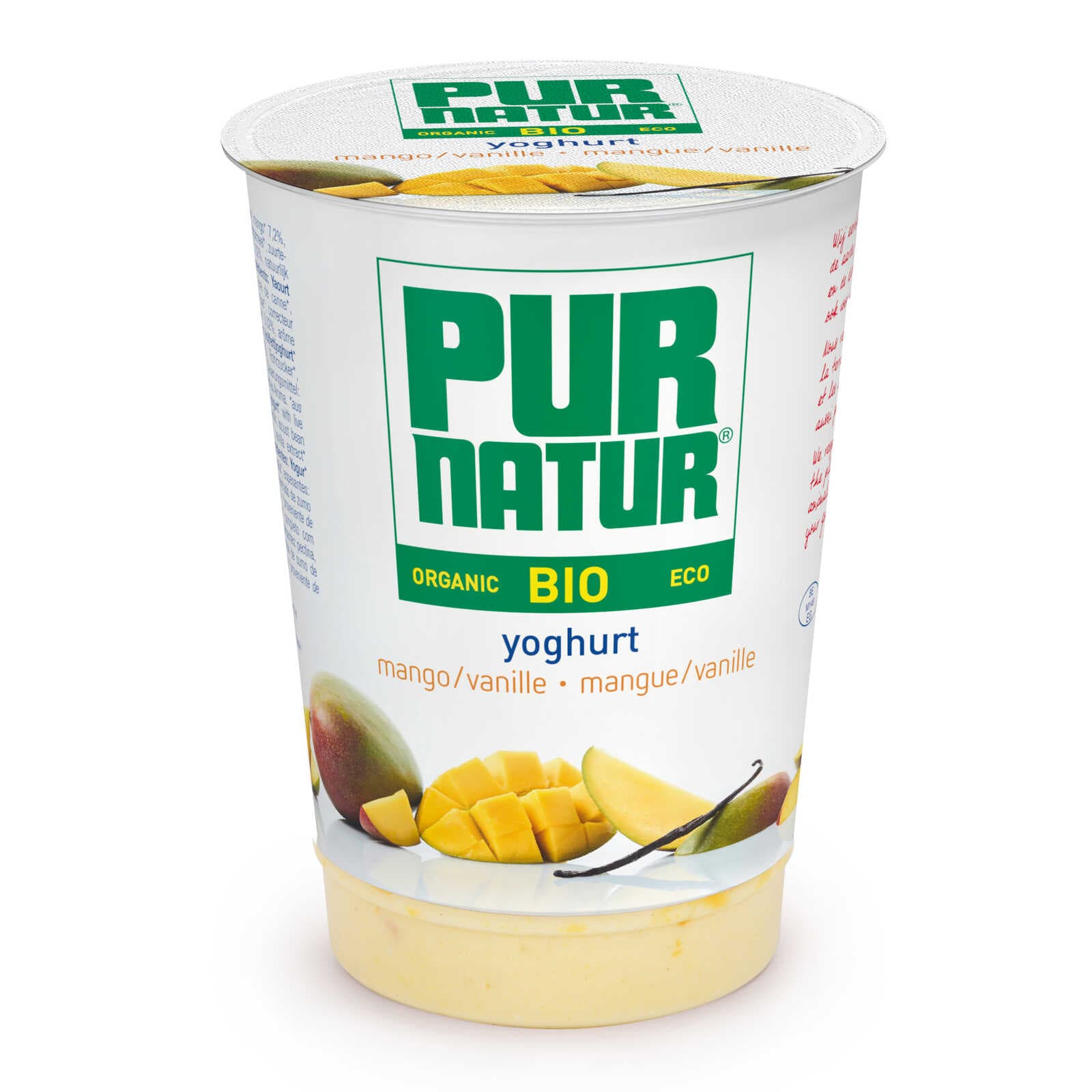 Pur Natur Yoghurt | Mango vanille | Eco | Bio