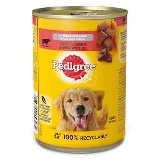 Pedigree | Aliment chien | Terrine | Boeuf | Carotte 