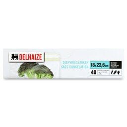 Delhaize | Diepvrieszak | +Zip | 1L | 40st 