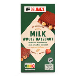 Delhaize | Melkchocolade | Hazelnoten 