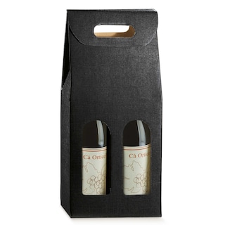 Wnf | Boîte cadeau pour 2 bouteilles de vin | Noir 