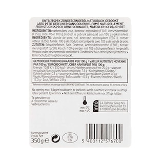 Delhaize | Lard petit-déjeuner | Maxi pack 350 gr